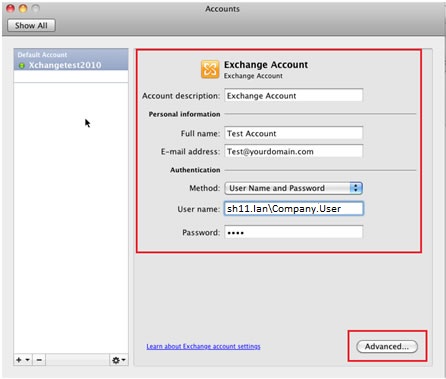 add exchange account to outlook mac